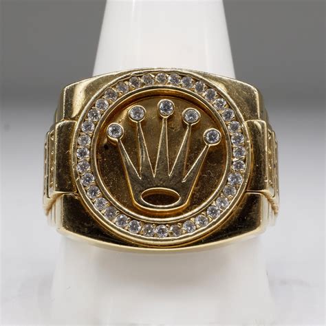 18k rolex ring price